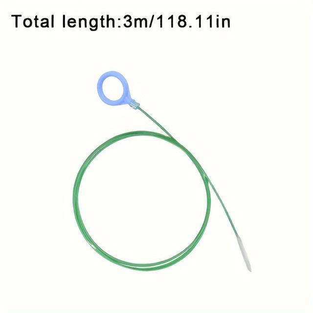 TEMU 1pc Auto Sunroof Drain Cleaning Tool, Tube Cleaning Brush Slim Drain Dredging Tool Perfect For Sunroof, Windshield Wiper Drain Hole