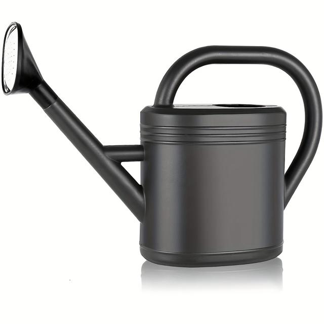TEMU 1-gallon Modern Watering Can With Detachable Nozzle - Durable, Shatterproof Plastic For Indoor & Outdoor Plants, Long Spout For Precise Watering