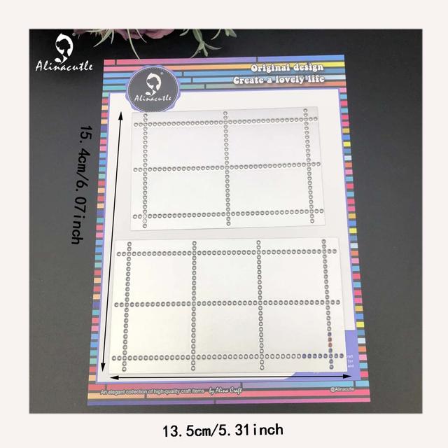 TEMU 2pcs Stamp Shaped Dies Metal Cutting Die Cut For Handmade Card Making Album Paper Craft Template Diy Craft Accessories