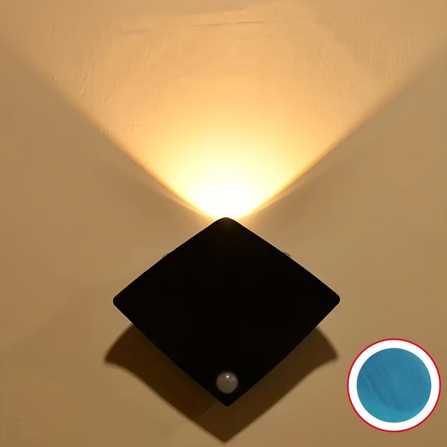 TEMU Motion Sensor Wall Lamp, Night Lights For Bedroom Porch Balcony Hotel Decor, Aaa Batteries Are Required.