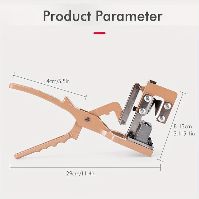 TEMU Funteck Grafting Tool For Large , Body With Sk5 Blades, 8.2cm Cutting , Ideal For Fruit Tree Pruning And Grafting, Grafting Device | Construction | Precision Cutting