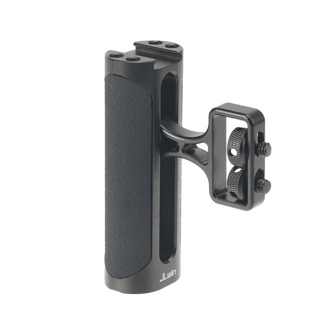 TEMU Jlwin Universal Camera Side Handle, Adjustable Up And Down Side Handle Grip For Dslr Camera Cage, 1/4"-20 Screw Hole And Cold Shoe Mount For Camera Accessories