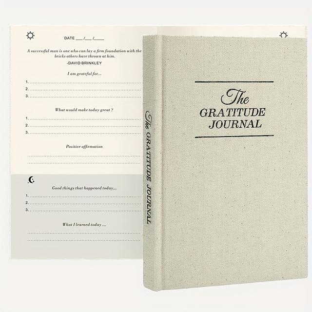TEMU The Gratitude Journal & Daily Planner: 5 Minute With Guided Self-affirmations - Undated Mental Diary Suitable For, Daily Positivity &