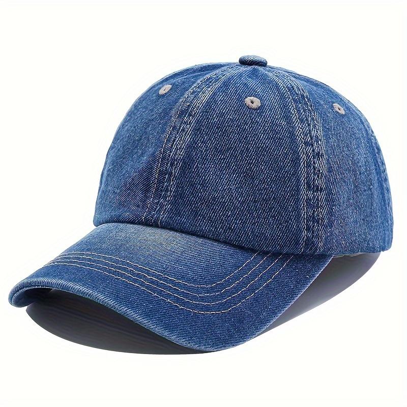 TEMU High Quality Baseball Cap Men Women Jeans Snapback Caps Casquette Plain Bone Hat Gorras Men Casual Blank Dad Male Hats