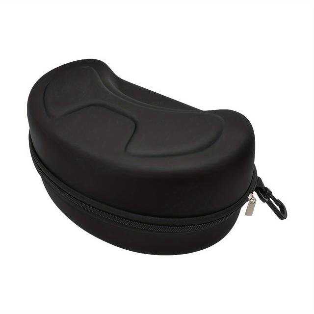 TEMU 1 Pair Of Glasses Case; Used For Storing Glasses, Swimming Goggles, Safety Goggles, Sports Glasses, Zipper Glasses Storage Hard Case, Which Can Better Protect Glasses From Damage.