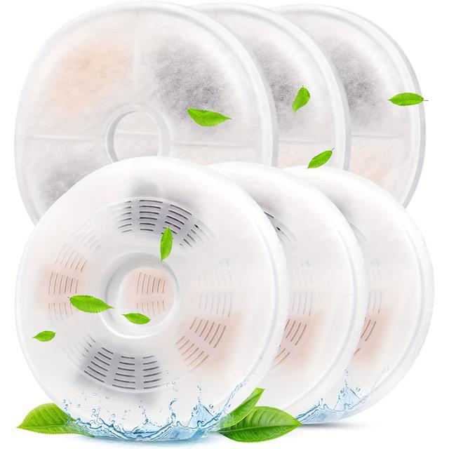 TEMU Заміна фільтрів для автоматичного фонтану для котів з трьома системами потрійної фільтрації