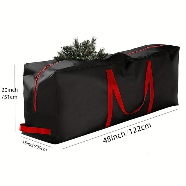 TEMU Oxford Cloth Christmas Tree Storage Bag, And Tear-resistant Christmas Storage Bag For Holiday Supplies, Tree Storage