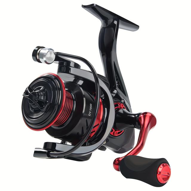 TEMU Haut Ton 1000- Spinning Fishing Reel, 5.2:1 Gear Ratio, 13+1bb, 33lbs Max Drag, Aluminum Construction, Black & – Saltwater & Freshwater Angling, Durable Fishing Equipment, Fishing Gear