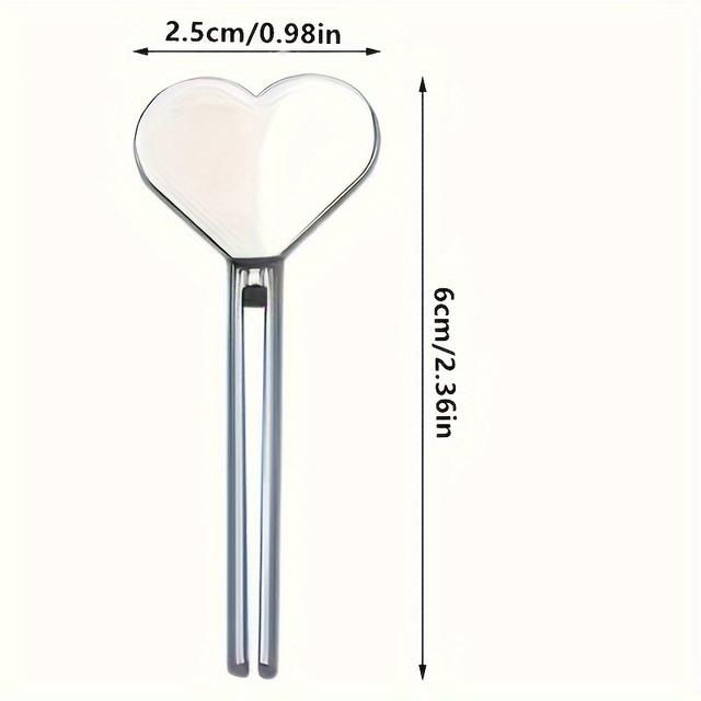 TEMU Heart-shaped Golden Metal Squeezer For , Dispense Creams, Oils, And Paints Easily