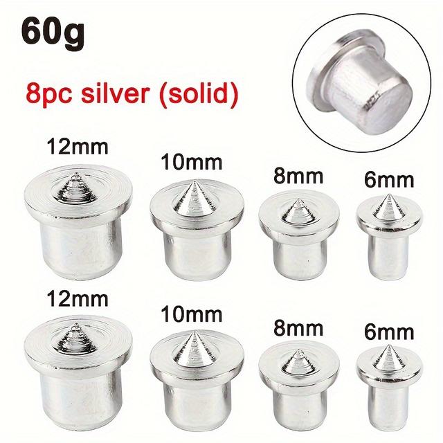 TEMU 8- Houtbewerkingsgereedschap 1/4 Meubelpositionering Massief Rond Houten Mortise Top Ronde Houten Pin DIY Locator Houten Pin Centrumpunt