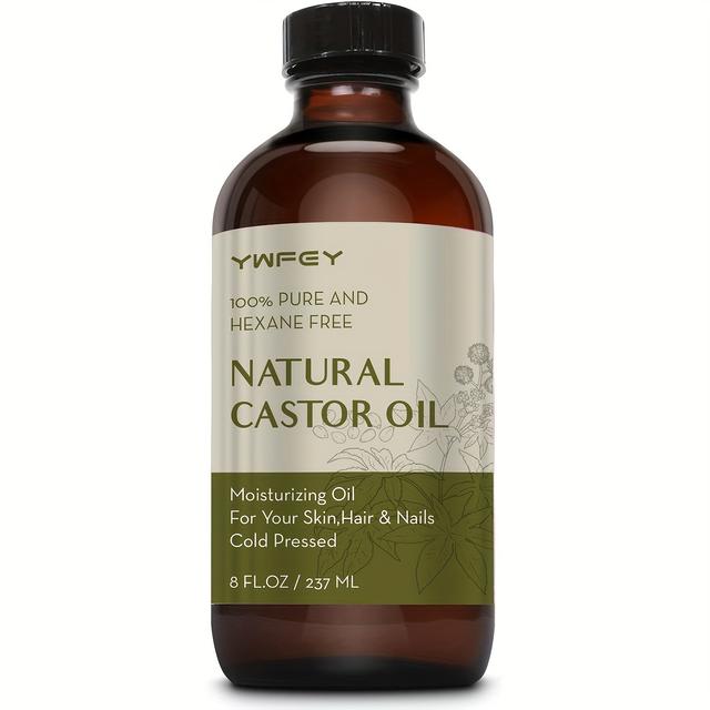 TEMU Glass Bottle Of Castor Oil