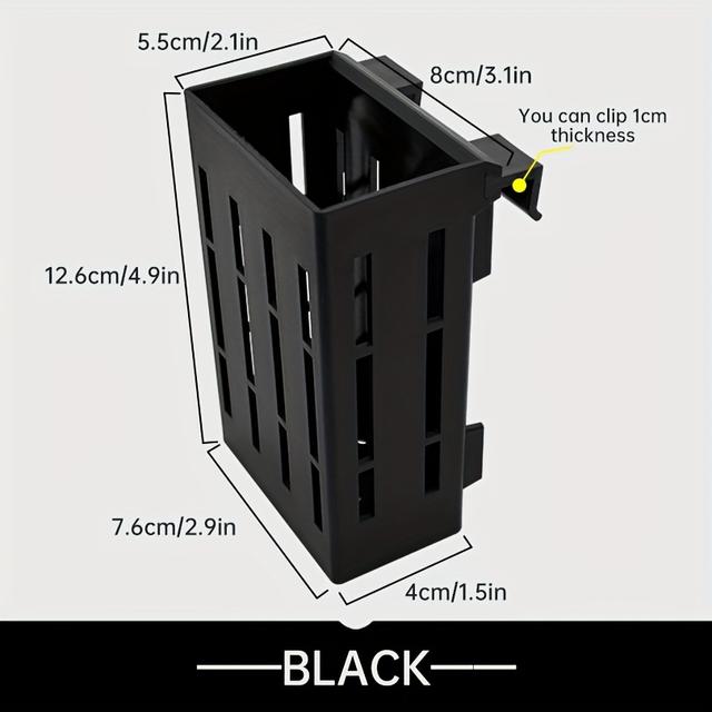 TEMU Aquarium Plant Holder - Durable Plastic Aquatic Planter Basket With Drainage Holes, Portable Fish Decor Accessory