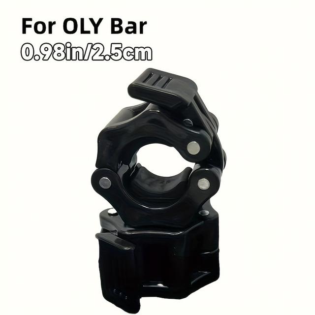 TEMU 1pair Barbell Clamps, Quick Release Barbell Lock , Dumbbell Bar Clip, Weight Plates Collar Clips (2.5cm/0.98in, 2.8cm/1.1in, 3.0cm/1.18in, 5.0cm/1.96in)