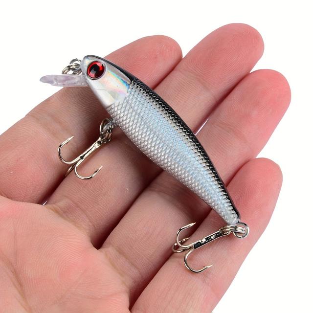 TEMU 1pc Minnow Lure Sinking Fishing Freshwater Trout Pike Lure Japan Fishing Lure Pesca Artificial Hard Bait Minnow
