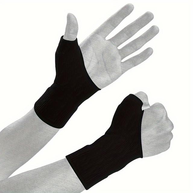 TEMU 1 Paar Handgelenks-Daumen-Handschuhe, atmungsaktive Handgelenkstütze, Handgelenkmanschette - Einheitsgröße