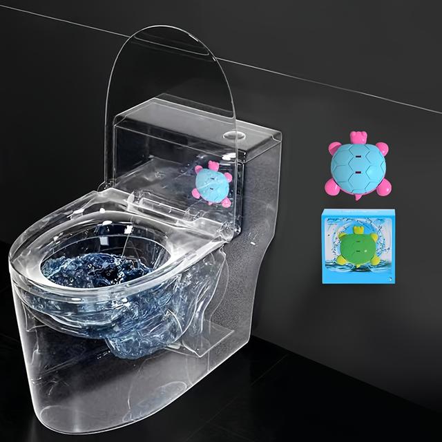 TEMU 1pc/3pcs Toilet Bowl Automatic Cleaners, Cute Shapes, , Plastic Shell, Toilet Cleaning/bathroom Supplies, Suitable For Home Use, Rv Toilet Cleaning