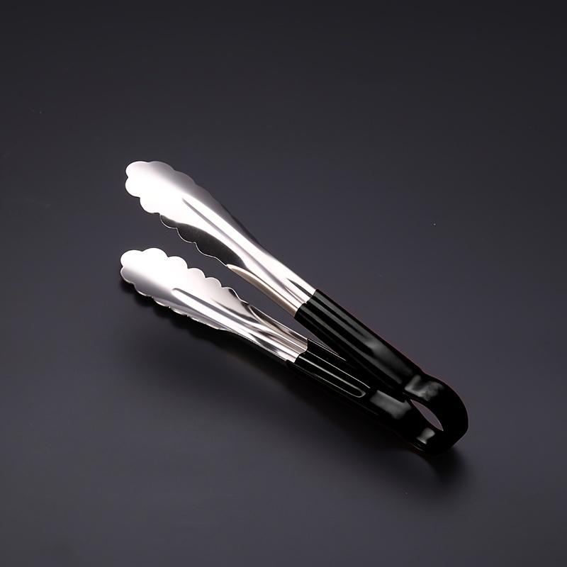 TEMU 1pc Bbq Stainless Tongs, Salad Bread Serving Tongs, On-slip Stainless Steel Food Tongs, Barbecue Grill Bbq Buffet Tongs, Kitchen Accessories