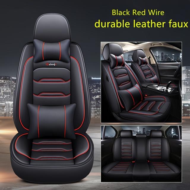 TEMU 5- Car Cover Set Used In All . Full Set Of Car Cover Leather Car Suitable For Small Cars, Suvs, Off-road Pickup Trucks