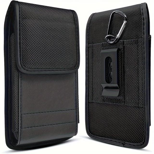TEMU Nylon Phone Belt Holder, Id Card Holder, Commuter Wallet Case, Phone Case Compatible With Galaxy S23+, S22+ Plus, S21+, S20+, S10+, S9+, A53, A52, A51, A50.