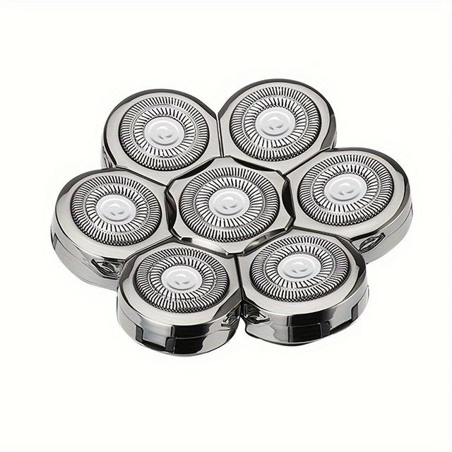 TEMU Men's Electric Replacement Shaver Heads, 7d Electric Replacement Razor Heads For Electric Shaver, Shavers Blades Replacement Accessories