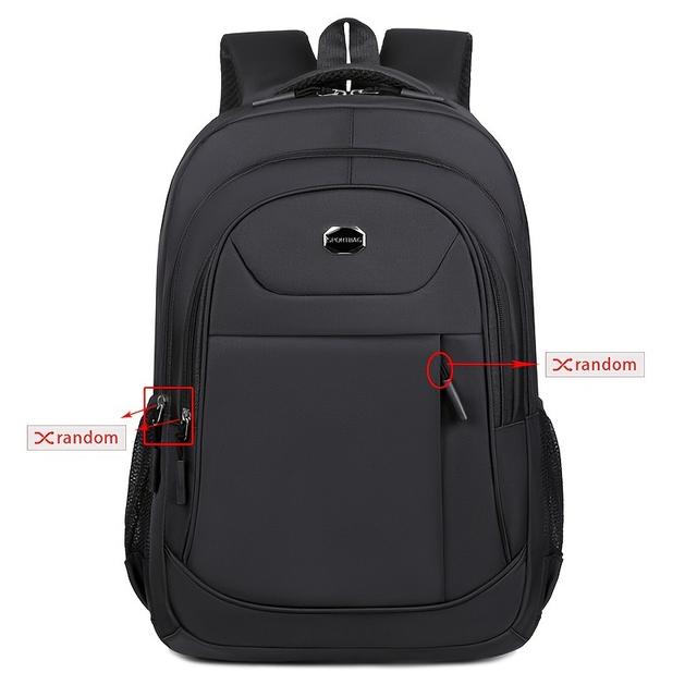 TEMU A Unisex Backpack Suitable For Men And Women, Of Holding A 17-inch Laptop, Featuring Adjustable Shoulder Straps. An For Daily Commuting, Work, And Business Travel, Combining With Durability