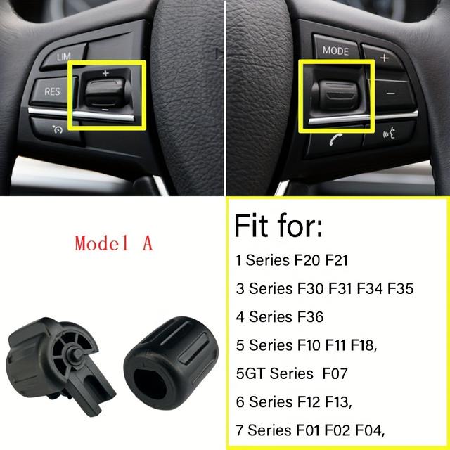 TEMU Botón para controlar varias funciones en el volante de los modelos BMW, incluyendo 1, 3, 4, 5, GT, , 7 y X1 a X6
