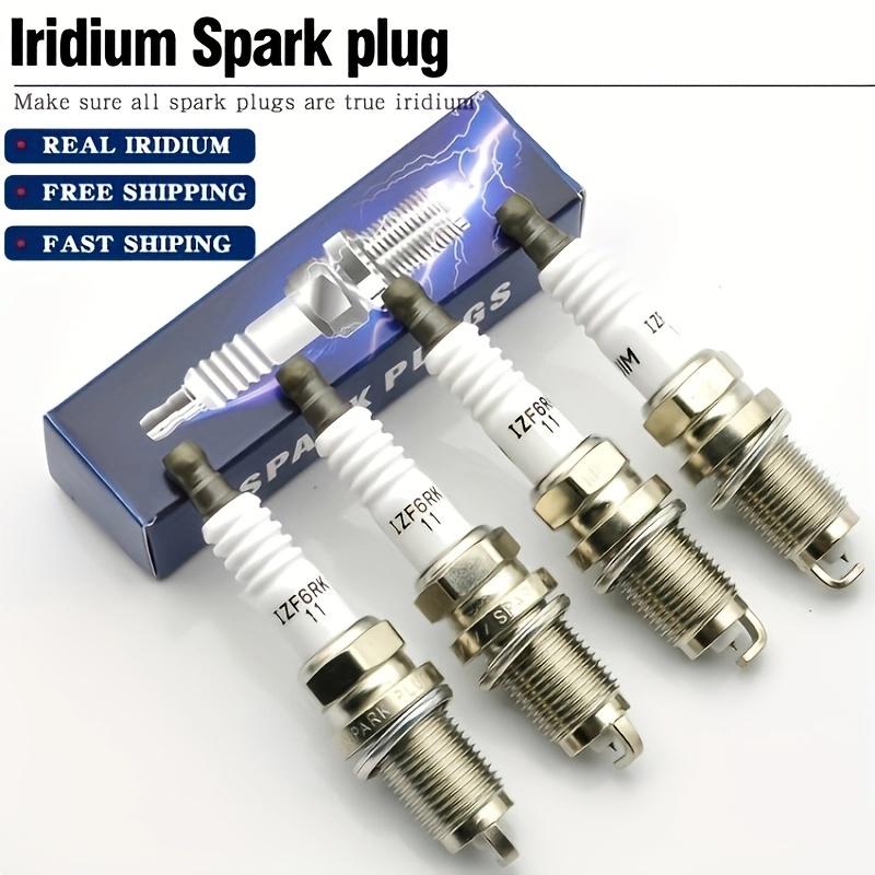 TEMU Upgraded 4pcs Izfr6k11 Real Iridium Spark Plugs Fits For Accord Civic Crv 6994