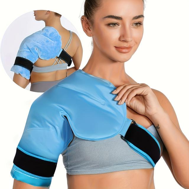 TEMU Pack For Shoulder, Reusable Ice Pack Hot Cold Compress For Rotator Cuff And Shoulder