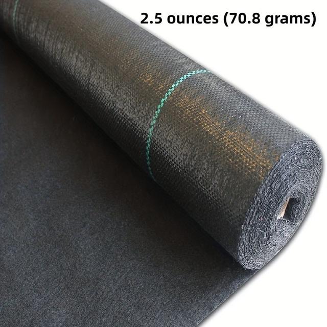 TEMU 1 Packung, 2 M Breite, Rasen-Unkrautschutzgewebe, Bodendecker-Membran, Gartenlandschaft, Auffahrt, Unkrautblock, Verdickt