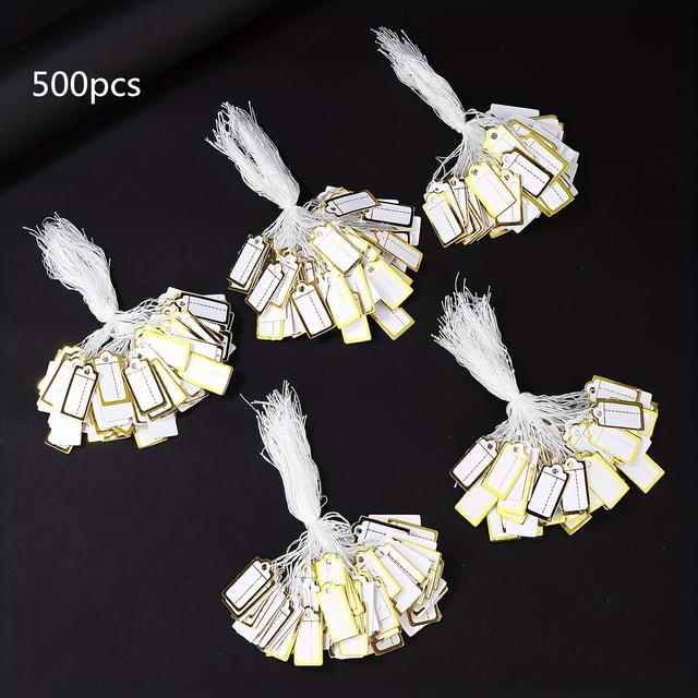 TEMU Etiquetas de precio para exhibición de joyería, 500 unidades