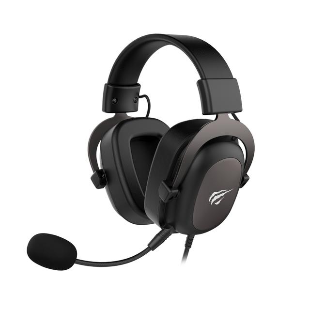 TEMU Auriculares gaming con cable HAVIT, interfaz de 3.5 mm, compatibilidad, diseño moderno, mayor comodidad, altavoces de 53 mm, sonido envolvente, micrófono desmontable