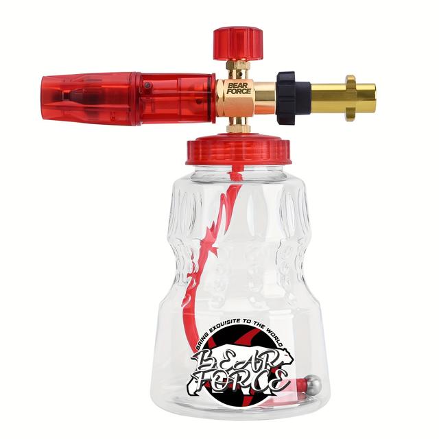 TEMU 1pc de Mousse de Neige en Cuivre pour Nettoyeur Haute Pression Karcher, Accessoire de Fabrication de Mousse de Lavage de Non Chargé, Pas de Batterie Requise, de Nettoyeur Haute Pression Réglable