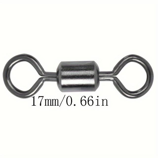 TEMU 100pcs American Swivel Fishing Snap Swivel, Stainless Steel Fishing Swivel For Saltwater And Freshwater Fishing