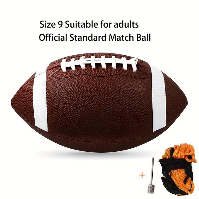 TEMU Professional American Football, Size 3/6/9 Pu Official Training Football
