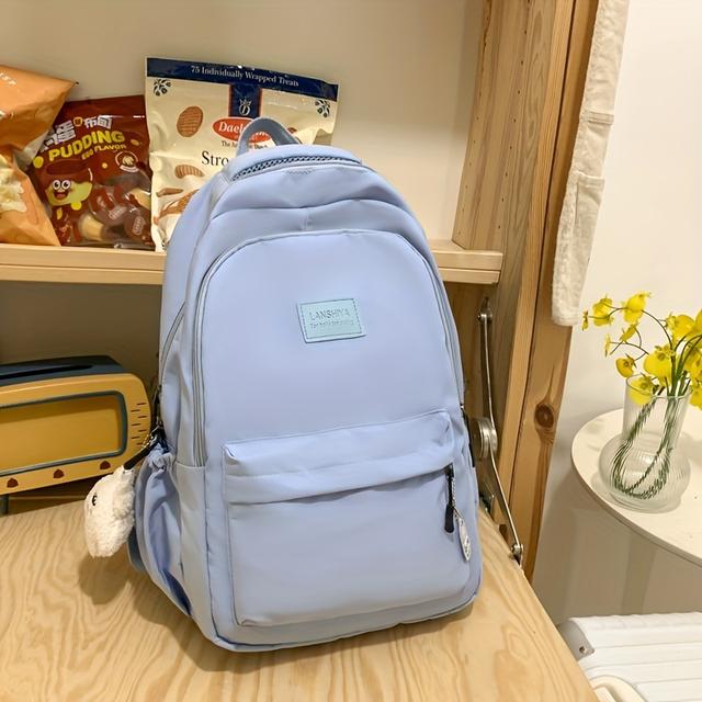 TEMU 2026 Ny Stil Unisex Ryggsäck med Stor Kapacitet, Laptopväska, Reseryggsäck, Skolväska för Högskolestudenter, Dubbelaxelväska, för Tonåringar