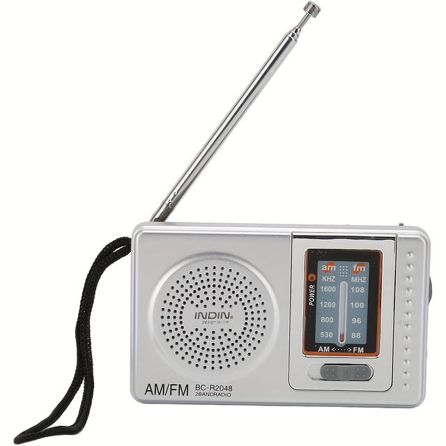 TEMU Radio portable FM Mini Radio numérique Lecteur de musique DSP AM FM Radio à transistors avec haut-parleur Radio portable FM Lecteur de musique de poche, Pour Voyage Travail