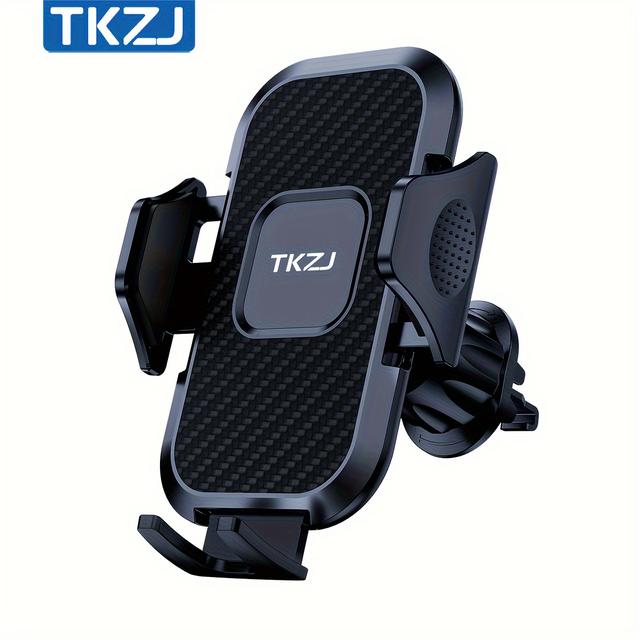 TEMU Soporte para Teléfono de Coche de Resistencia TKZJ con Gancho Metálico - Compatible con Todos , Instalación en la Rejilla de Ventilación, Agarre Ajustable, Superficie Antideslizante