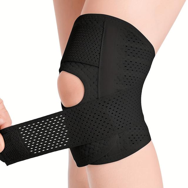 TEMU Knee Patellar Pad With Adjustable Compression: Ideal For Running And Exercise!
