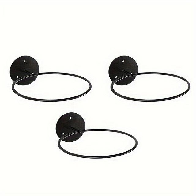 TEMU 3pcs Sports Ball Wall Mount Display Stand, Iron Construction, Basketball, Volleyball, Football Holder, Home Decor, Sports Memorabilia Display
