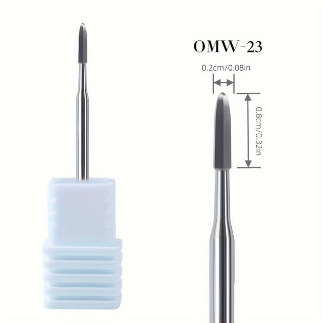 TEMU Carbide Cuticle Remover Bits For Manicure And Pedicure - Tungsten Acrylic Gel Nail Bit For Home Salon And Professional Use