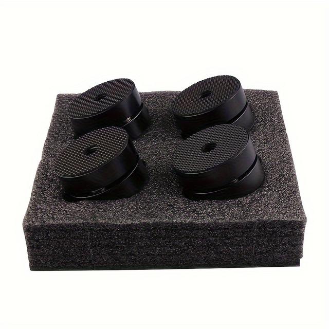 TEMU 4pcs High-end Hifi Aluminum Alloy Hifi Audio Speakers Amplifier Dac Cd Absorber Foot Pads Vibration Absorption Stands
