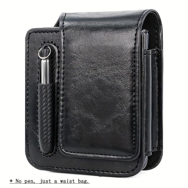 TEMU Sac étui de téléphone portable portable pour homme, ceinture d'extérieur, compatible avec Samsung, adapté pour Galaxy Z Flip 6 5 4