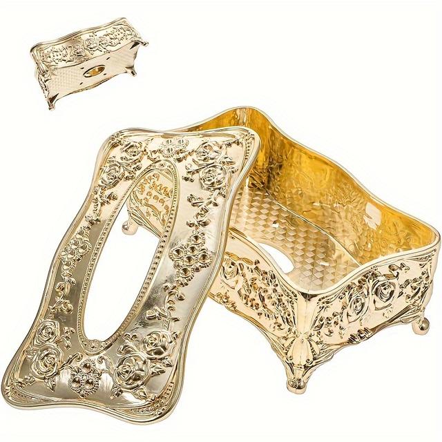 TEMU Geschnitzte Papierbox Taschentuchhalter Serviettenhalter Auto Taschentuchhalter Taschentuch Abdeckung Vintage Dekor