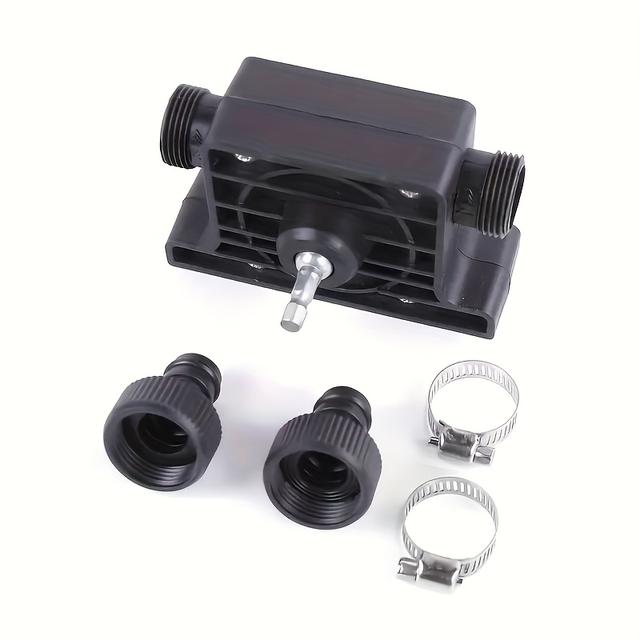 TEMU Self Priming Transfer Pump, Portable Electric Drill Pump Self-priming Oil Fluid Water Transfer Pump Flow For Water Kerosene