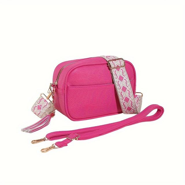 TEMU Trendy Diagonal Shoulder Bag Made Of Pu Material, Featuring A Easy And Stylish Design For Women