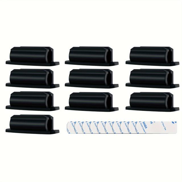 TEMU 10pcs Silicone Pen Holders - Waterproof, Square Adhesive Desk Organizers For Pens & Markers - Perfect Teacher Supplies For Classroom And Office, Desk Organizers And Accessories