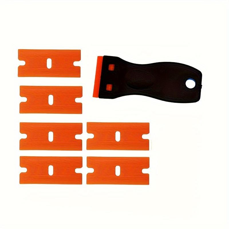 TEMU A Set Of Plastic Razors For Removing Labels And Stickers, Easily Eliminating Wall Paint, Stickers, And Vinyl Adhesives