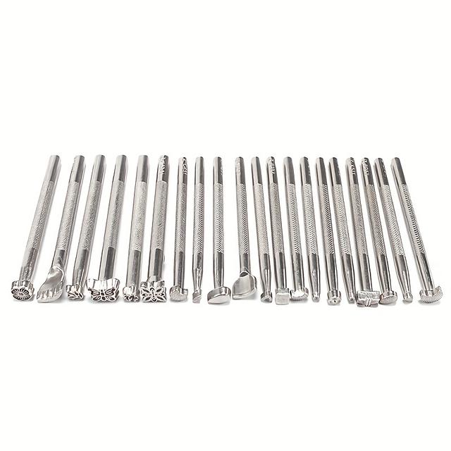 TEMU Set Of 20 Stamping With Golden Stamping Heads For And Making Crafts Diy Art Pieces.