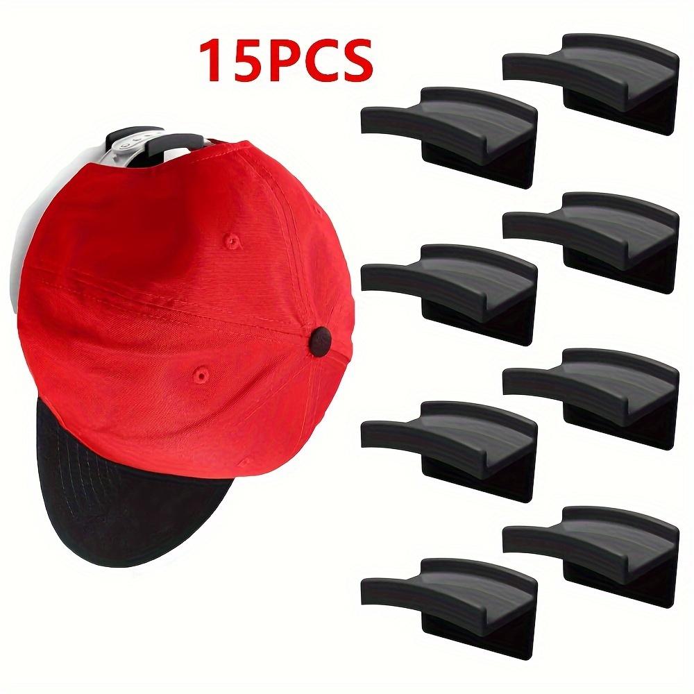 TEMU 15/20 Piezas Ganchos para Sombreros de Pared, Ganchos para Gorras de Béisbol, Organizador de Sombreros Multiusos y Resistentes