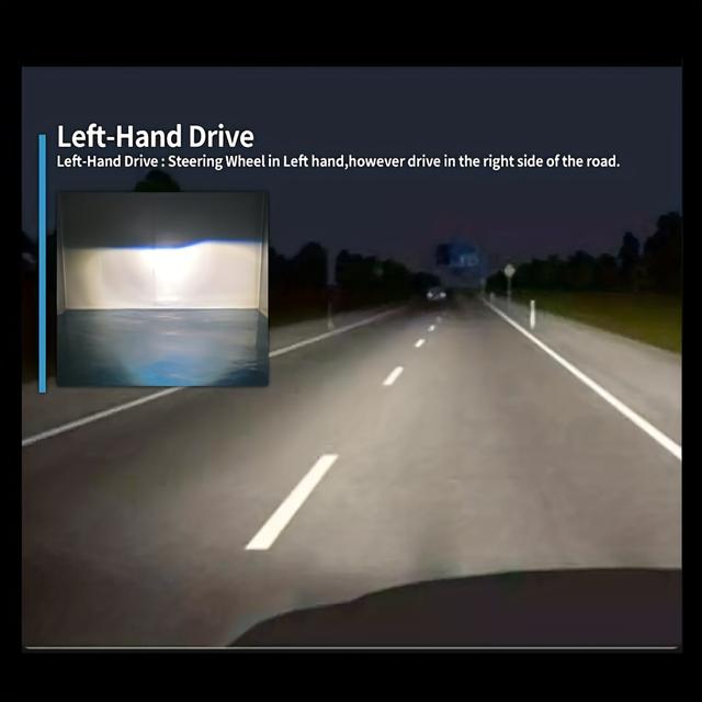 TEMU 1 /2x 140w Car Led H4 Led Mini Projector Beam Canbus Headlight For Cars, Auto Bulbs For Rhd And Lhd, Compatible With 12v And 24v, 6000k, Without Battery